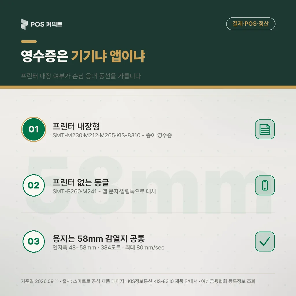 영수증은 기기냐 앱이냐