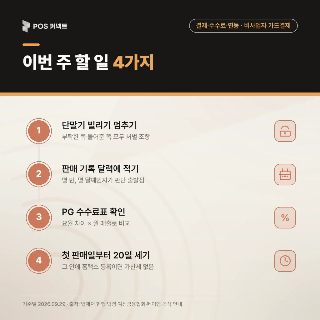 비사업자 카드결제 고민 중이라면 이번 주 할 일 4가지 체크리스트